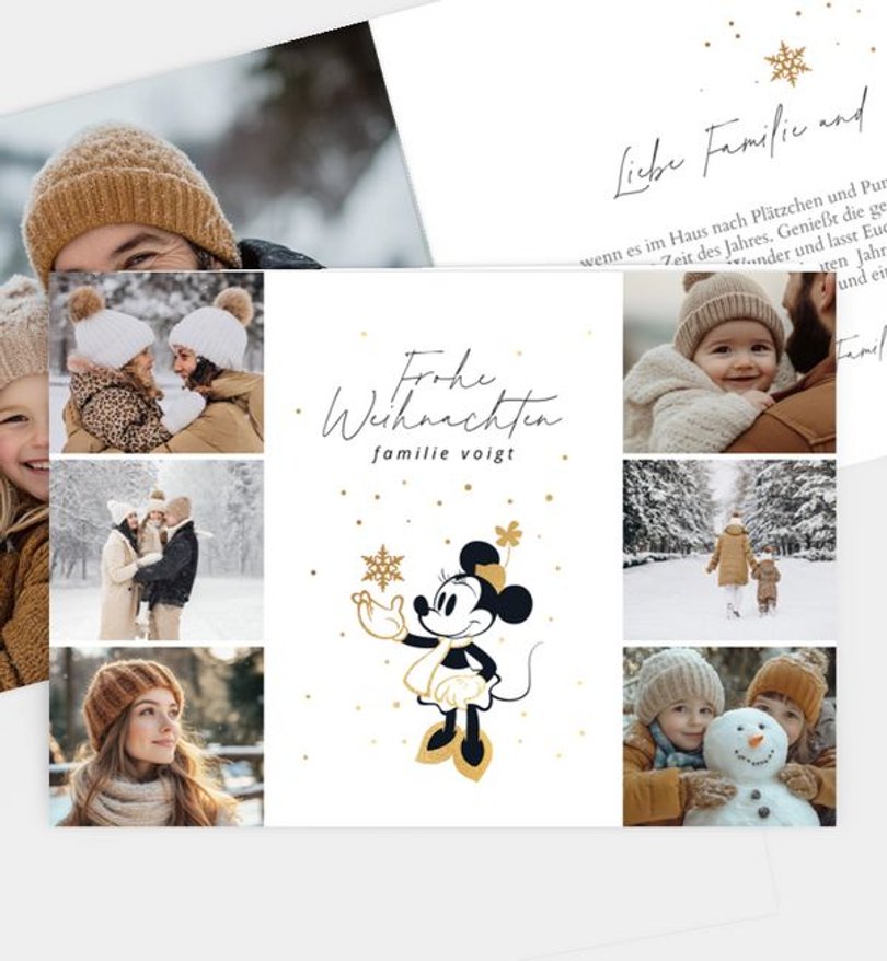 Weihnachtskarte Weihnachten/Privat Micky & Freunde · Make It Bright