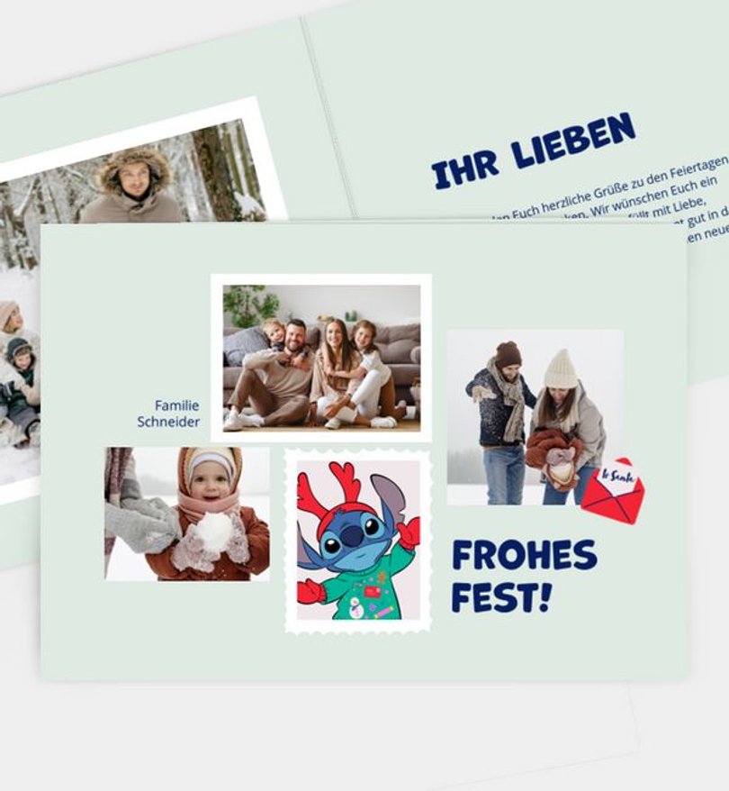 Weihnachtskarte Weihnachten/Privat Stitch · Frosty