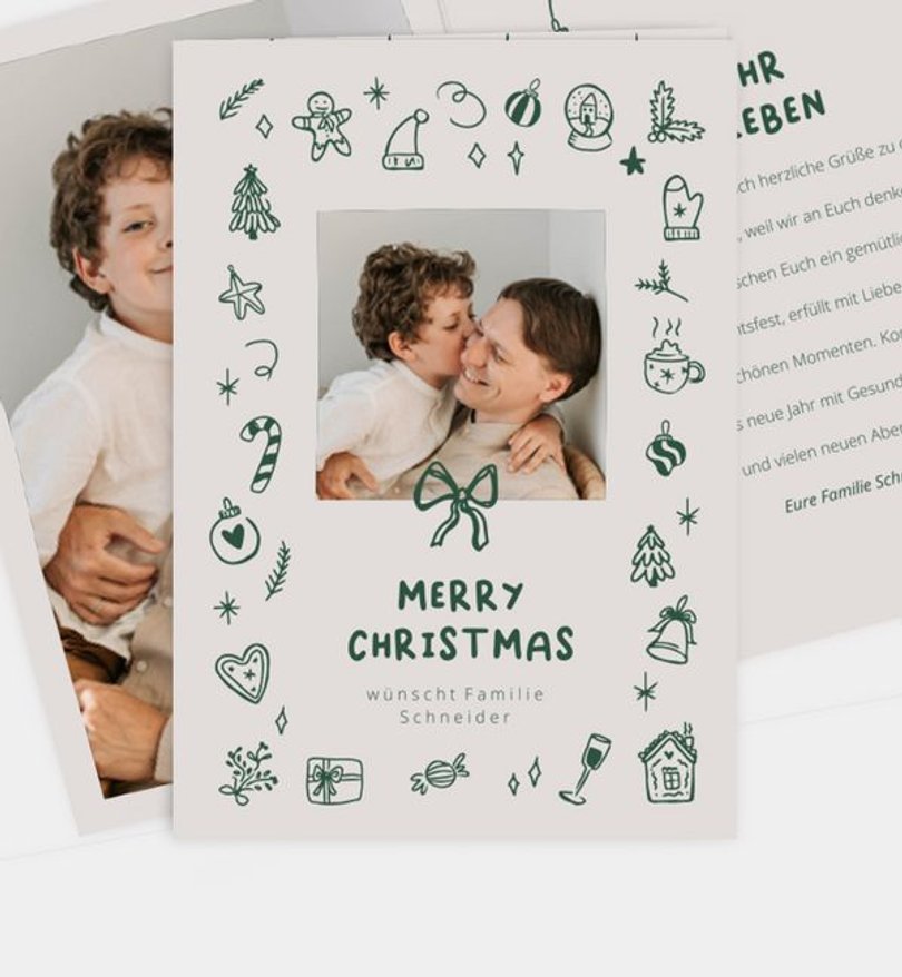 Weihnachtskarte Weihnachten/Privat Whimsical
