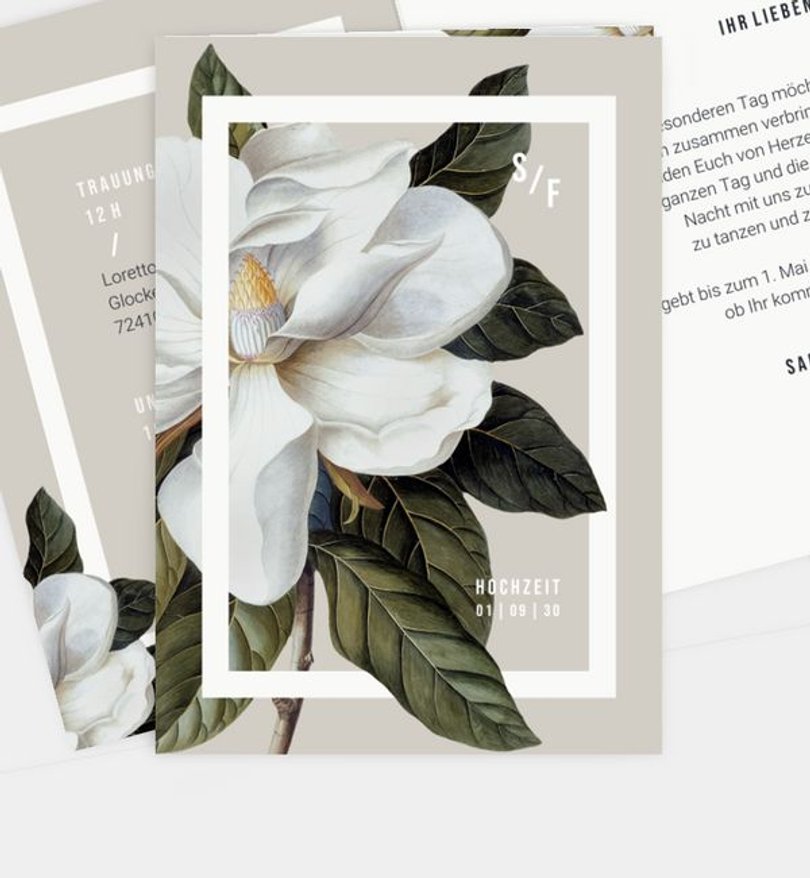 Einladungskarte Hochzeit Modern Opulence