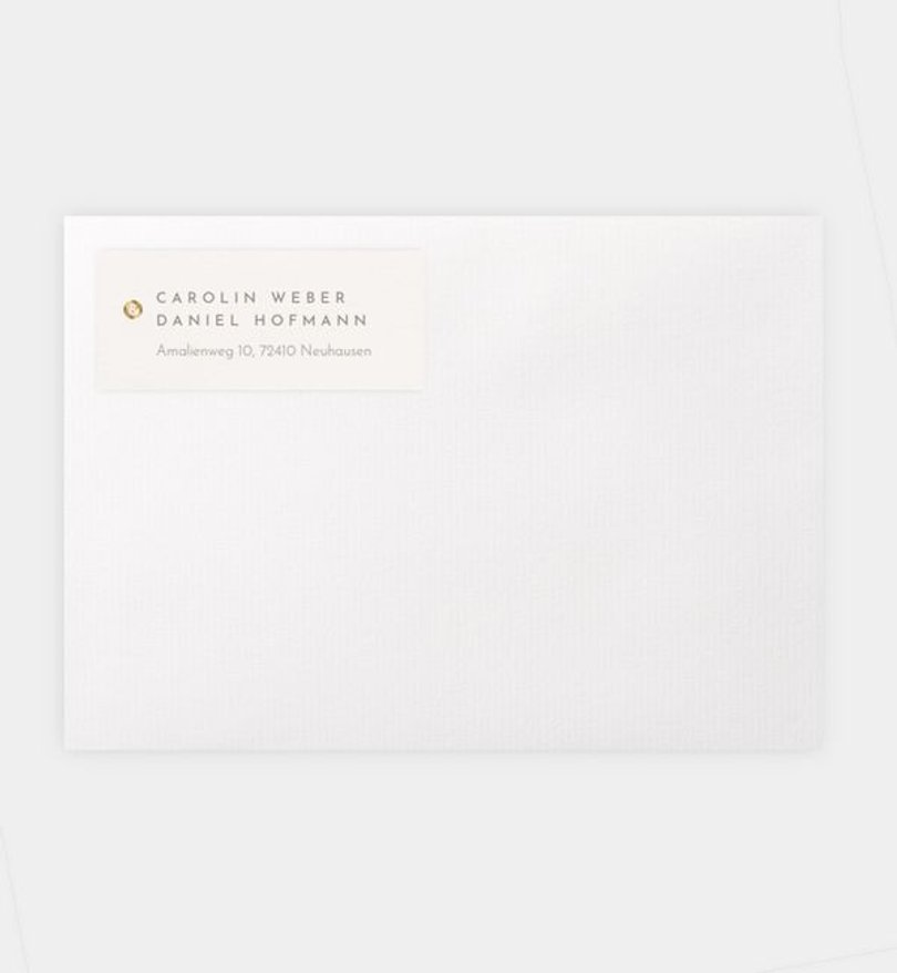 Absenderaufkleber Hochzeit Easy Wedding