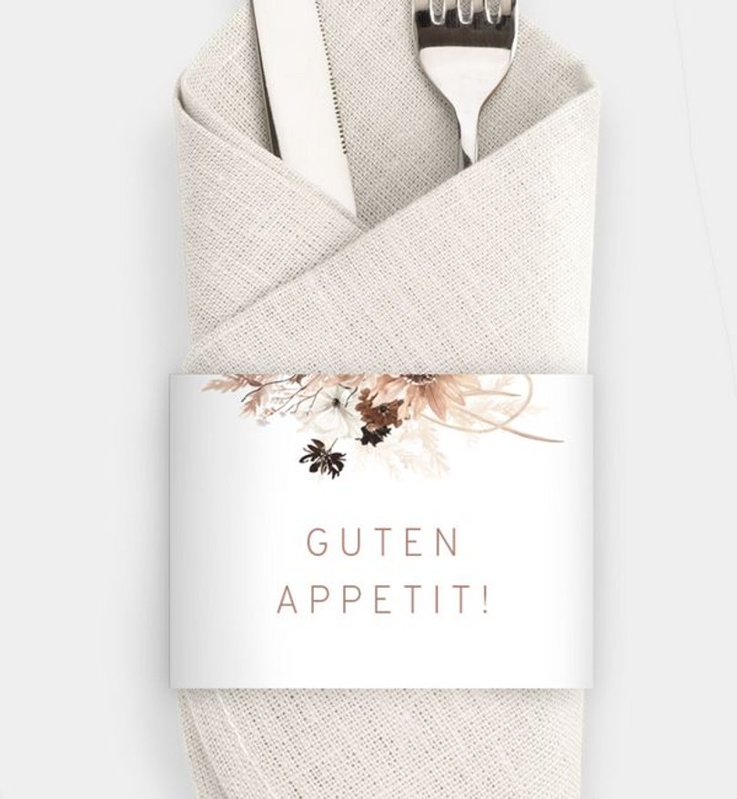 Besteck Servietten-Zubehör Hochzeit Precious Yes