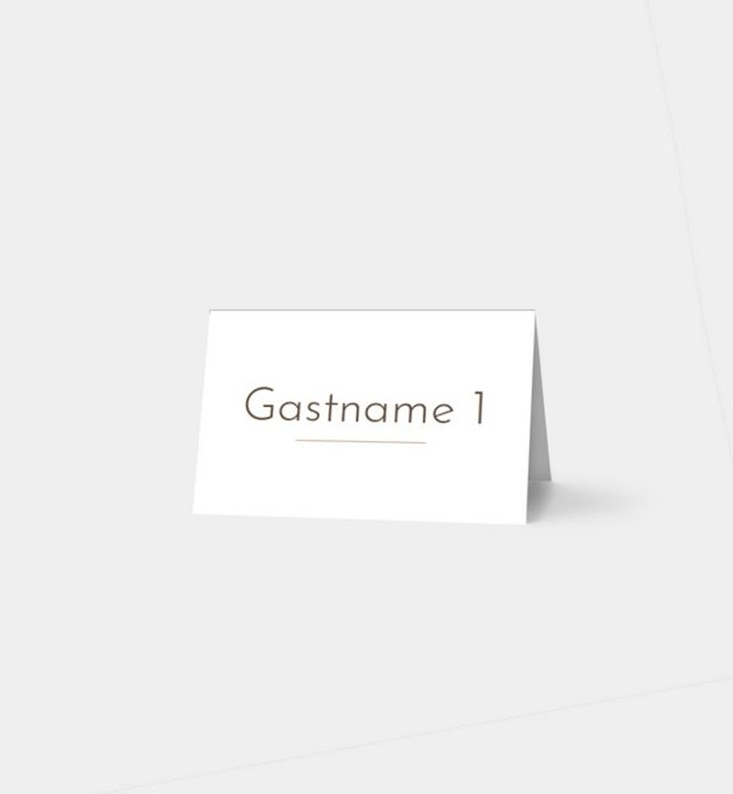 Tischkarte Hochzeit Semplice