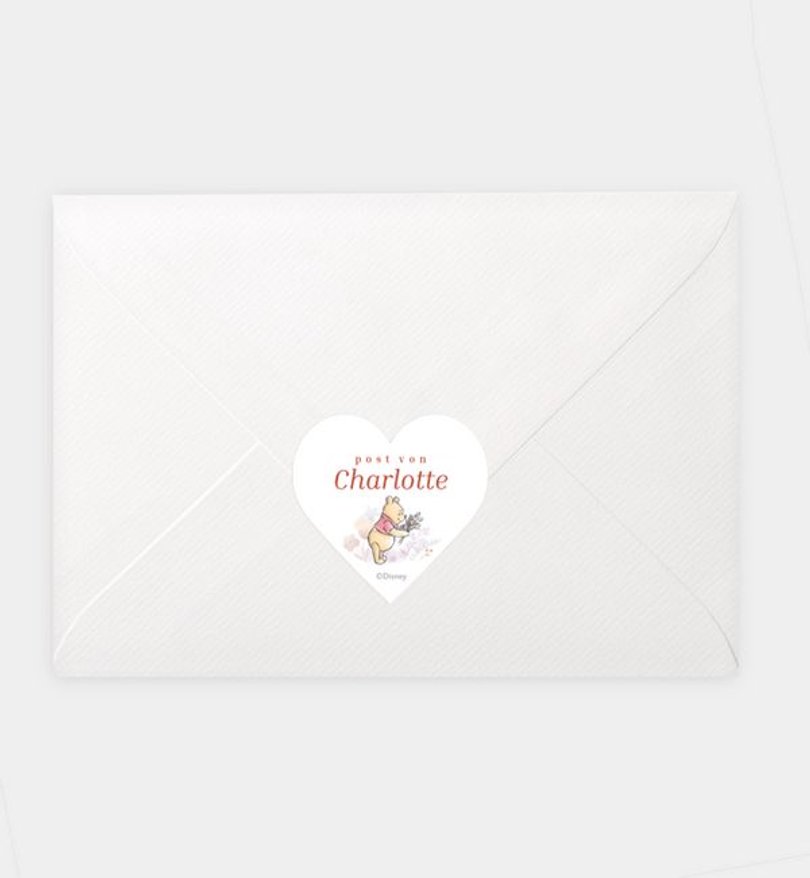 Siegelsticker Geburt Winnie Puuh · Misty Mornings