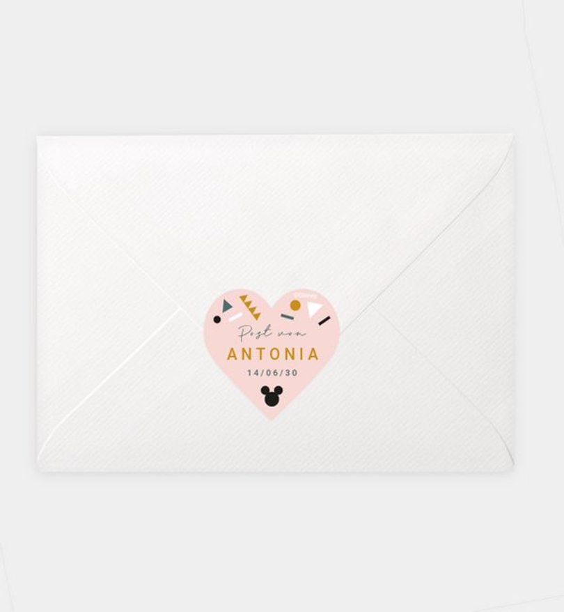 Siegelsticker Geburt Micky Maus · Colourful Joy