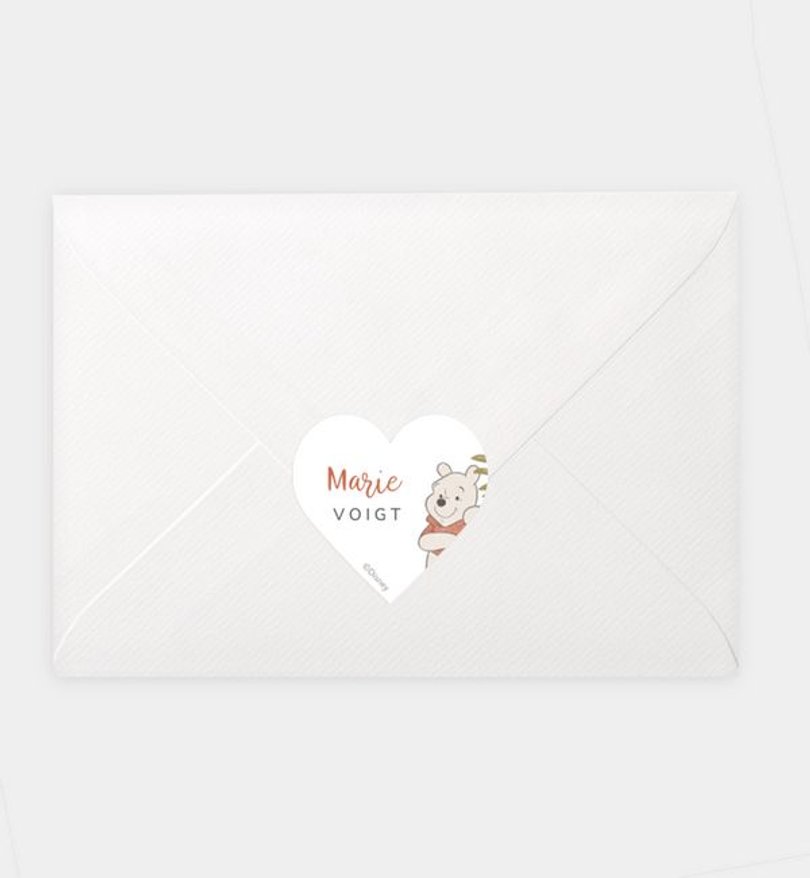 Siegelsticker Geburt Winnie Puuh · Winnie & Nature