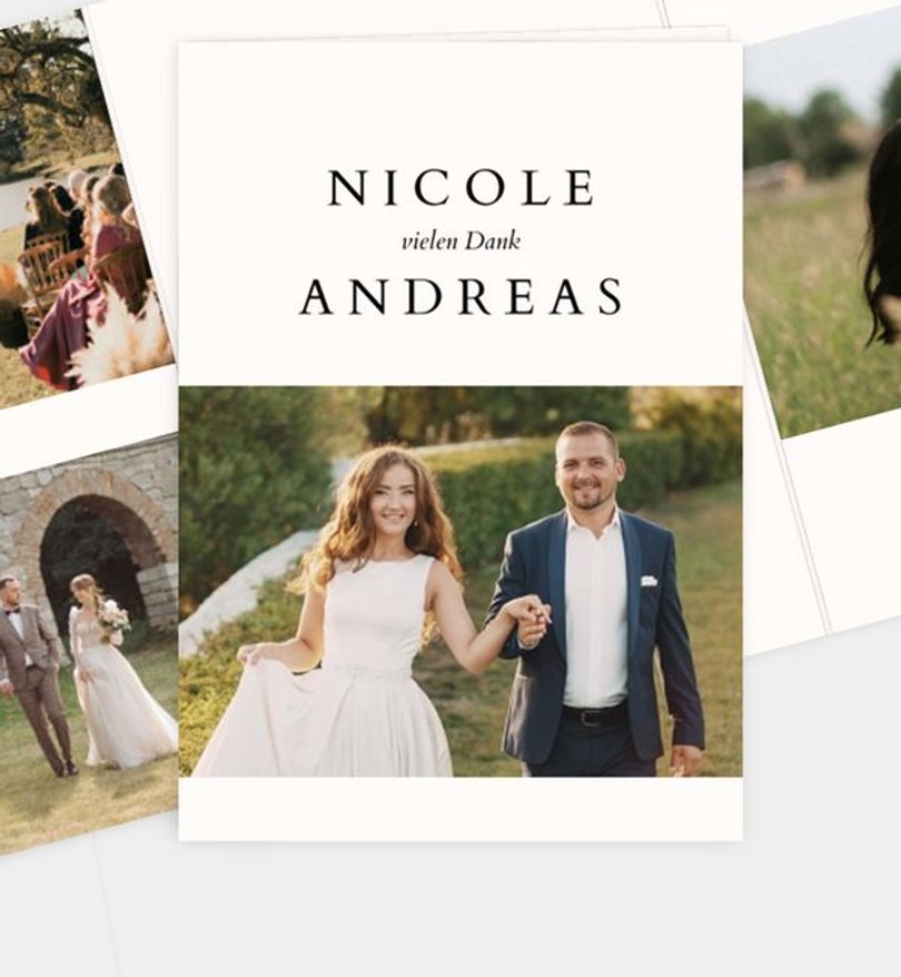 Dankeskarte Hochzeit Pure Liebe