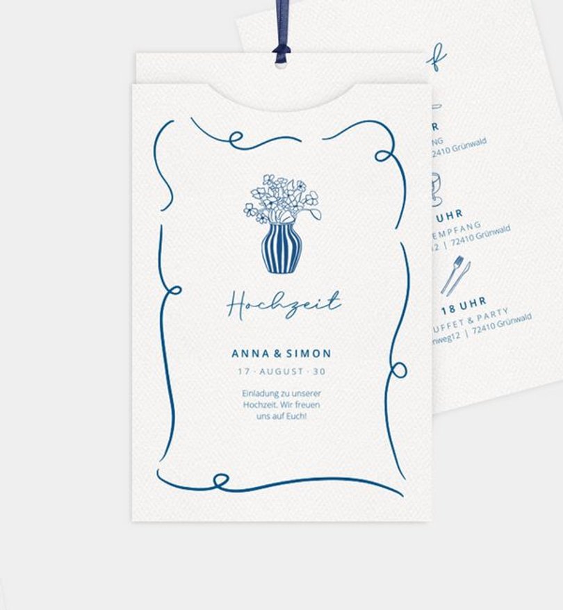 Einladungskarte Hochzeit Italian Summer