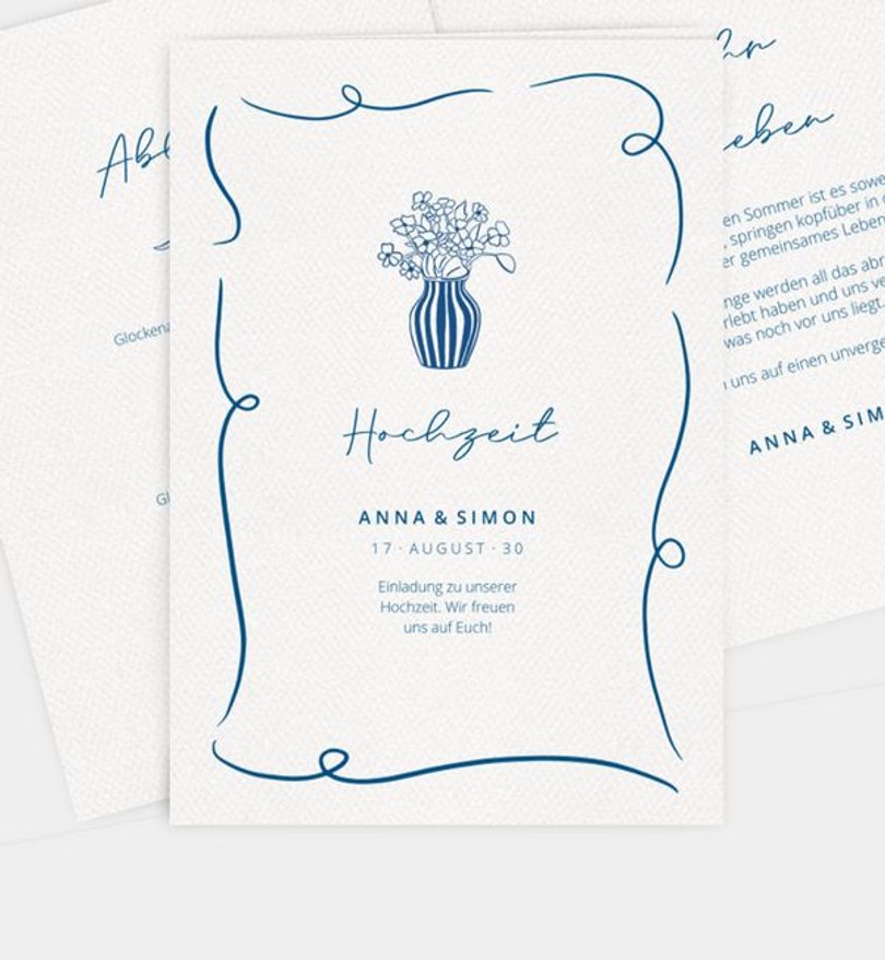Einladungskarte Hochzeit Italian Summer
