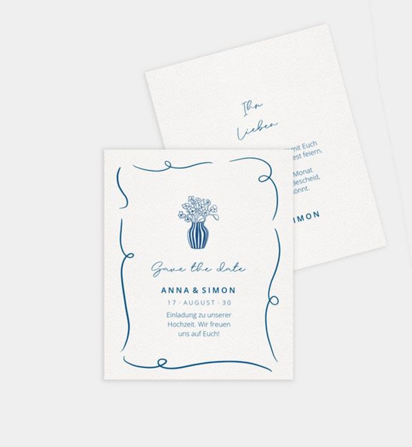 Save-The-Date Karte Hochzeit Italian Summer