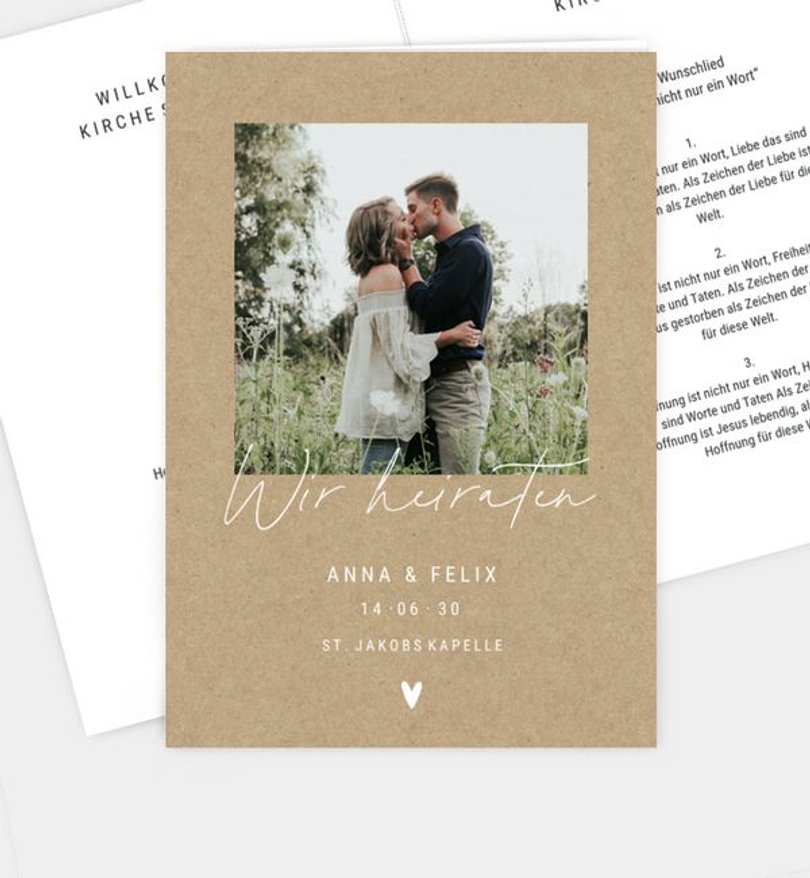 Kirchenheft Hochzeit Hola