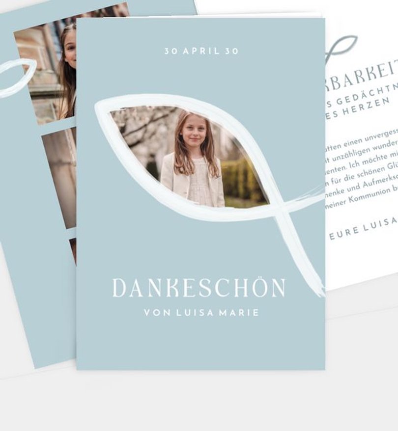 Dankeskarte Kommunion Journey of Faith