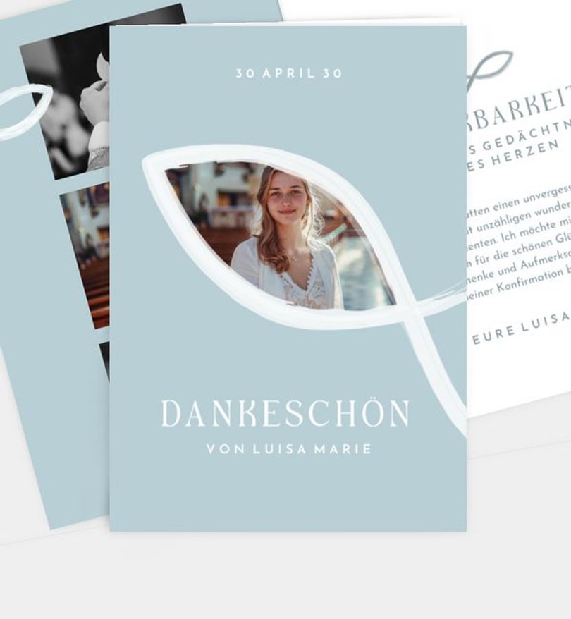 Dankeskarte Konfirmation Journey of Faith