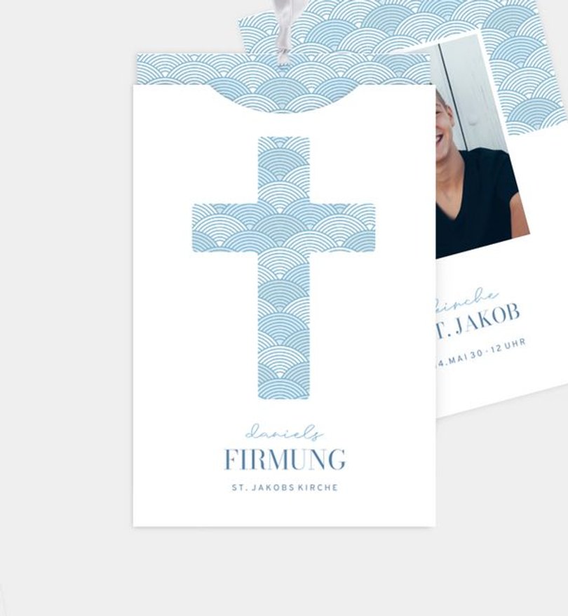 Einladungskarte Firmung Meeresrauschen