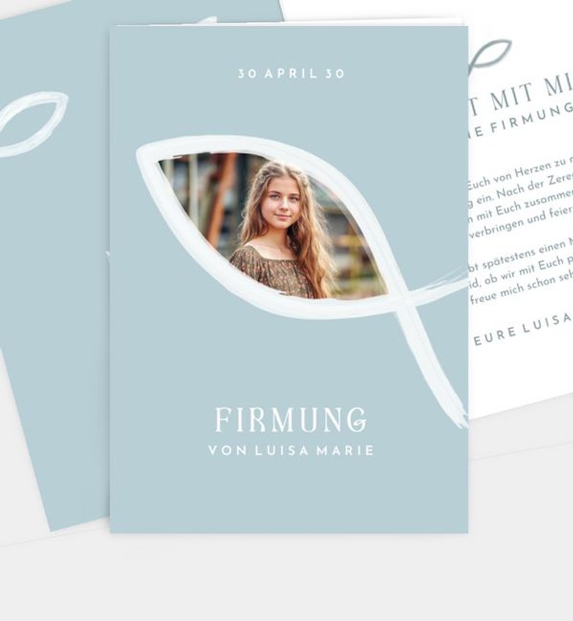 Einladungskarte Firmung Journey of Faith