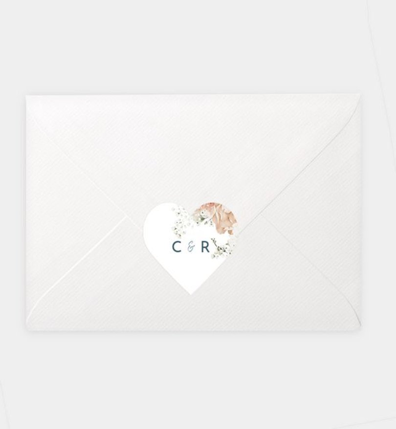 Siegelsticker Hochzeit Celebrate love