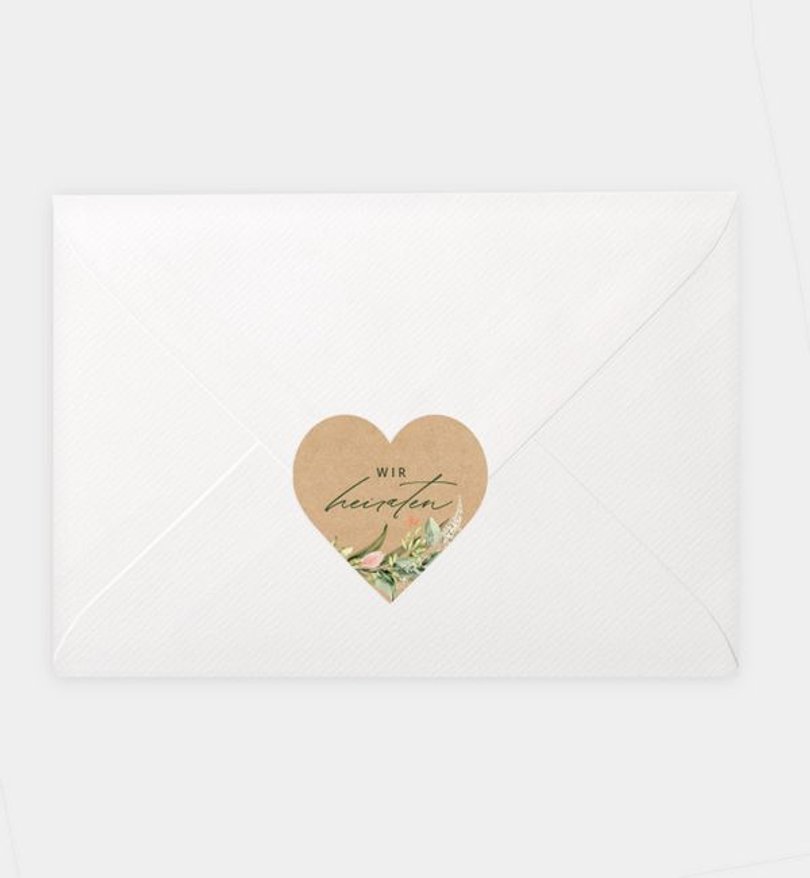 Siegelsticker Hochzeit Besondere Freude