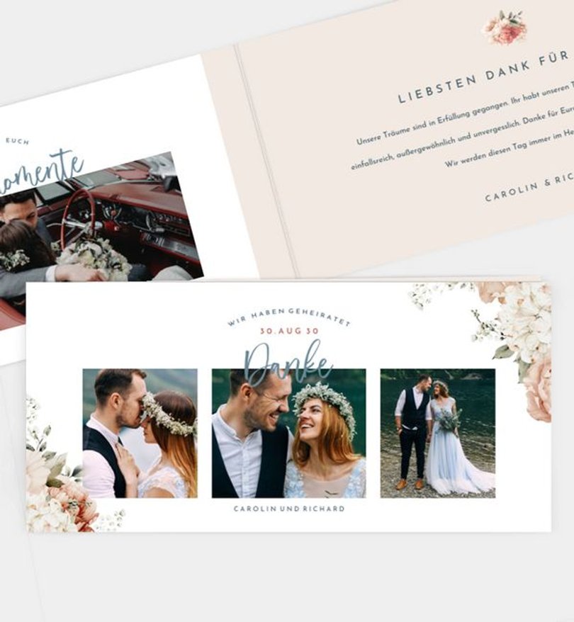 Dankeskarte Hochzeit Celebrate love
