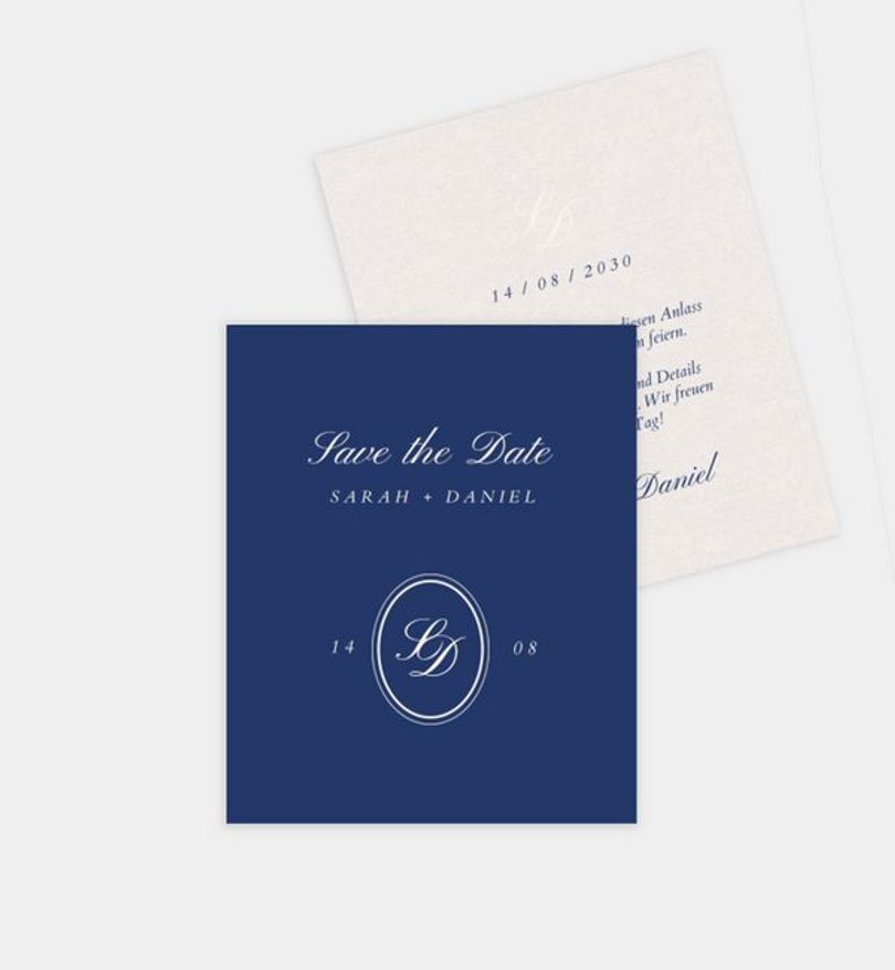 Save-The-Date Karte Hochzeit Elegant Love