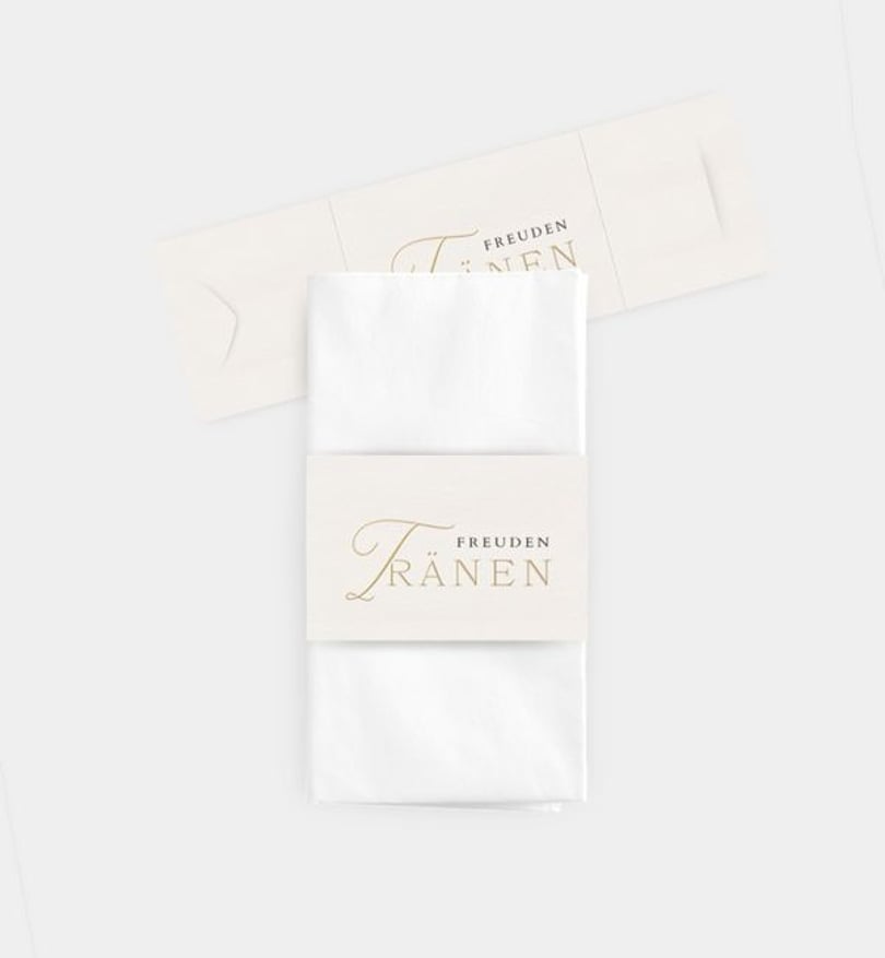 Taschentücher Banderole Hochzeit Soulmates