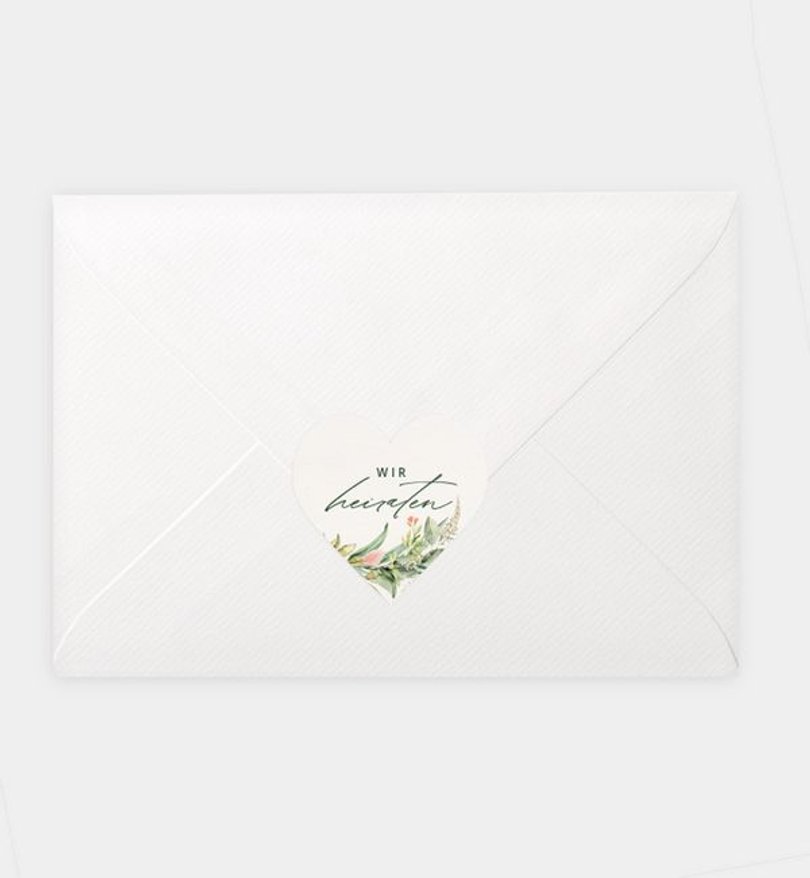 Siegelsticker Hochzeit Besondere Freude
