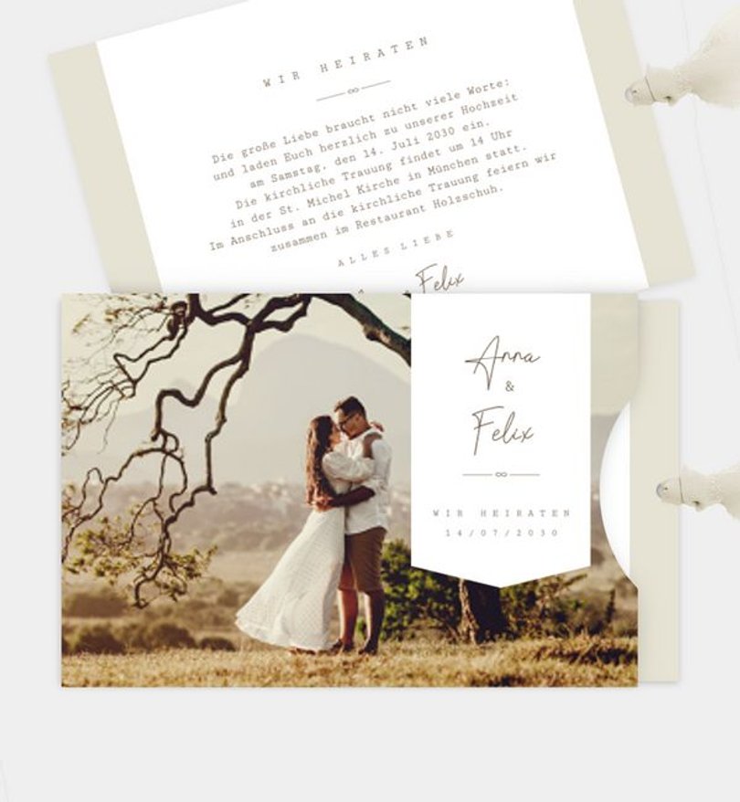 Einladungskarte Hochzeit Destiny