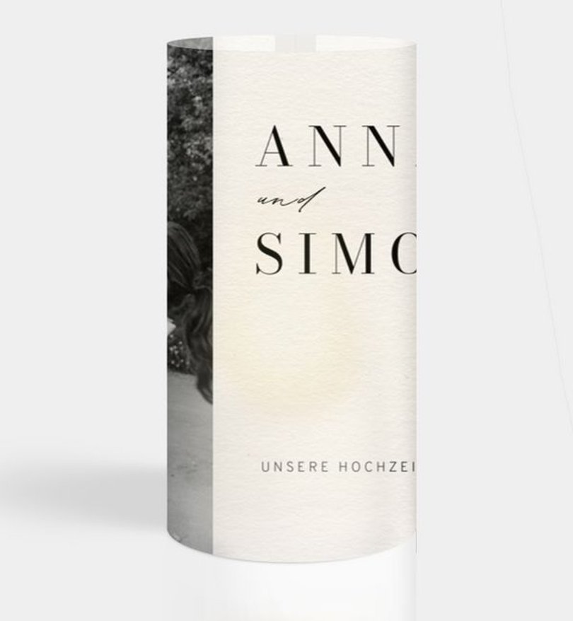 Windlichtkarte Hochzeit Ease