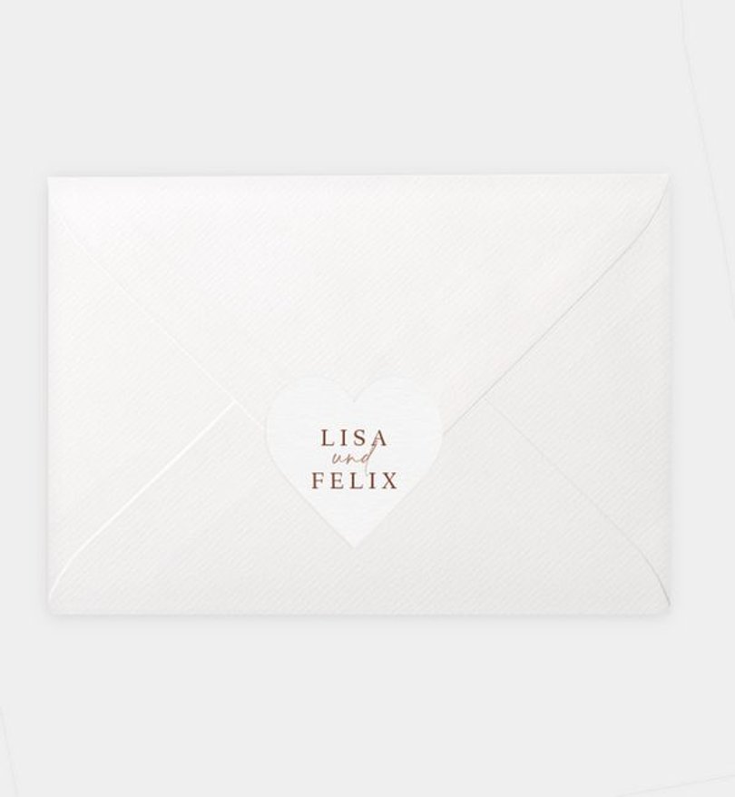 Siegelsticker Hochzeit Our Romance