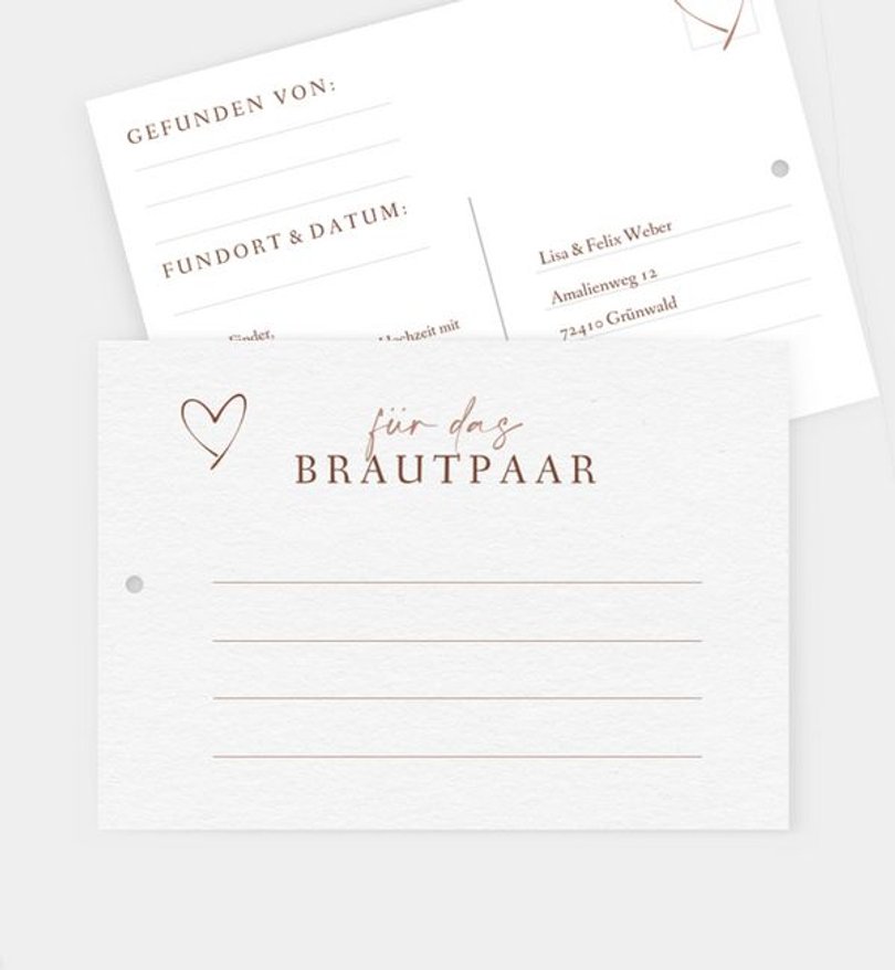 Ballonkarte Hochzeit Our Romance