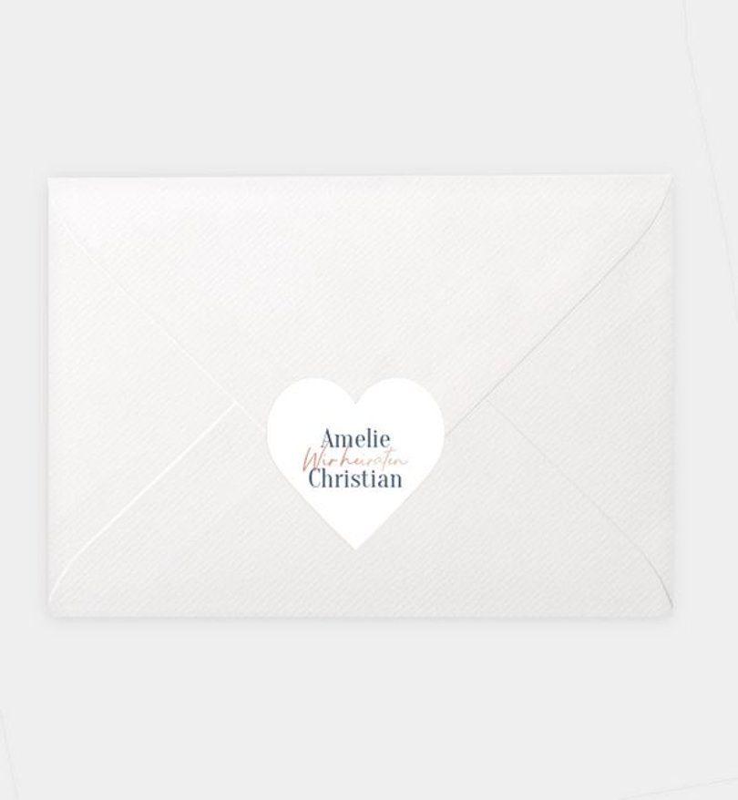 Siegelsticker Hochzeit Weicher Übergang