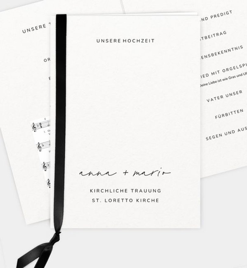 Kirchenheft Hochzeit Amar