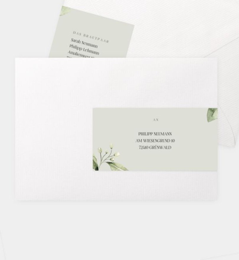 Adressaufkleber Hochzeit Tender Love