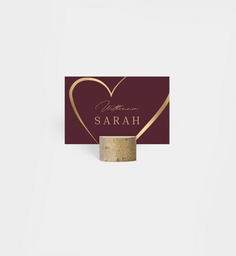 Tischkarte Goldene Hochzeit Big Love