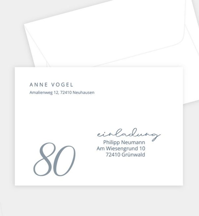 Briefumschlag Geburtstag Elegant Birthday