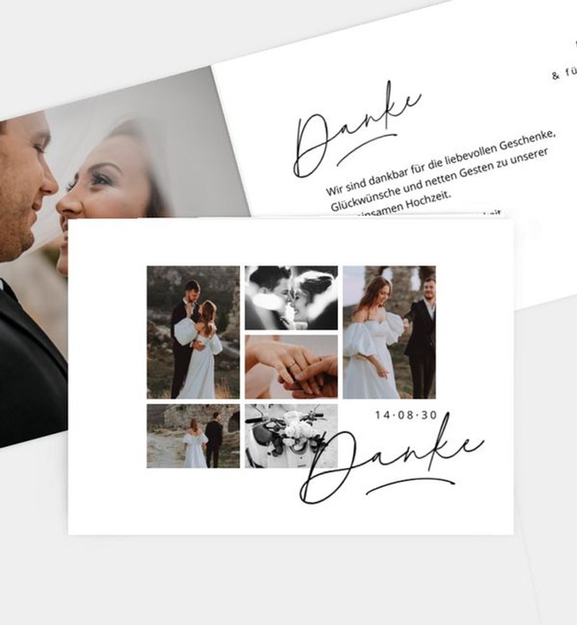 Dankeskarte Hochzeit Perfect Love