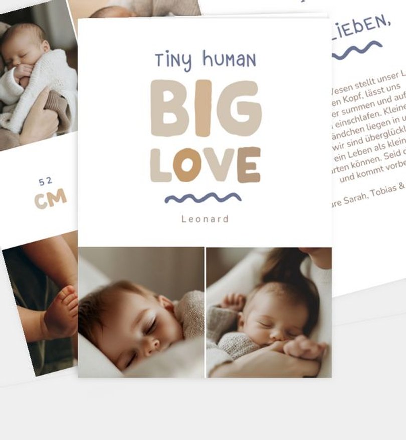 Geburtsanzeige Geburt Tiny Love