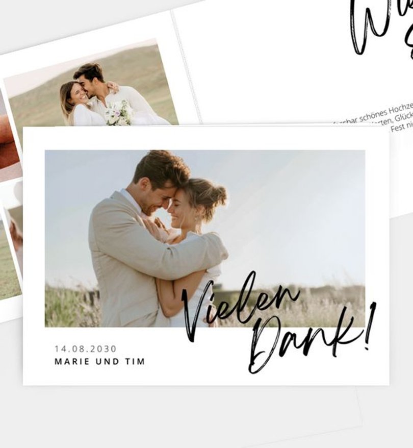 Dankeskarte Hochzeit Easy Love