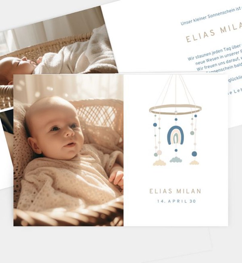 Geburtsanzeige Geburt Little Lullaby