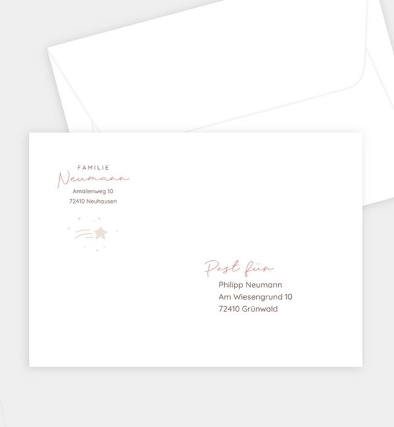 Briefumschlag Geburt Your Letter