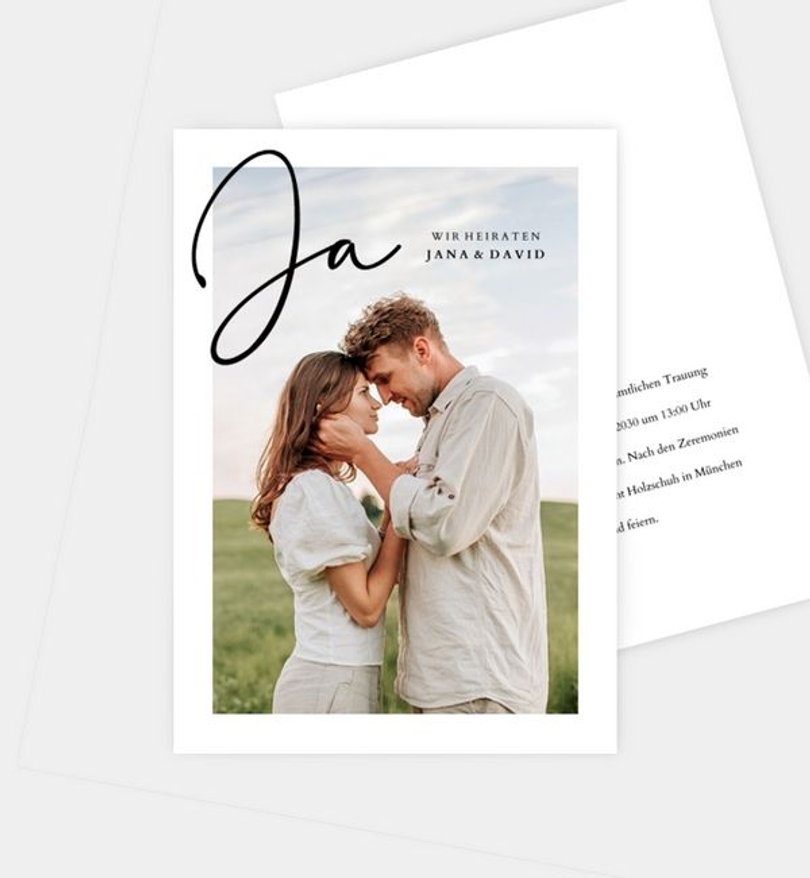 Einladung Standesamt Hochzeit Liebesglück