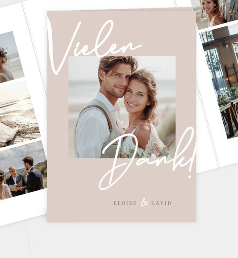 Dankeskarte Hochzeit Just Love