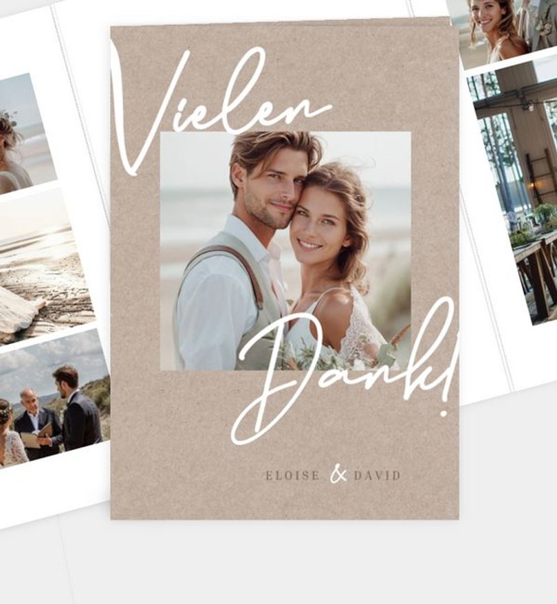 Dankeskarte Hochzeit Just Love