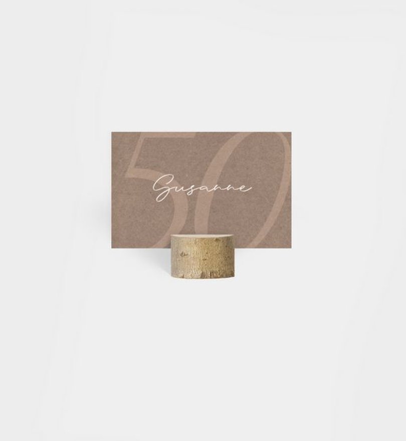Tischkarte Goldene Hochzeit Elegant Anniversary