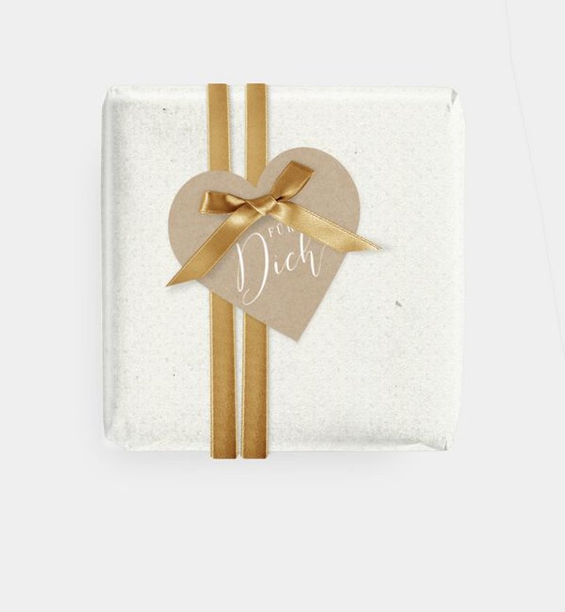 Geschenkanhänger Geburt Golden Confetti · Crafty