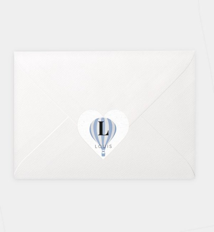Siegelsticker Geburt Balloon
