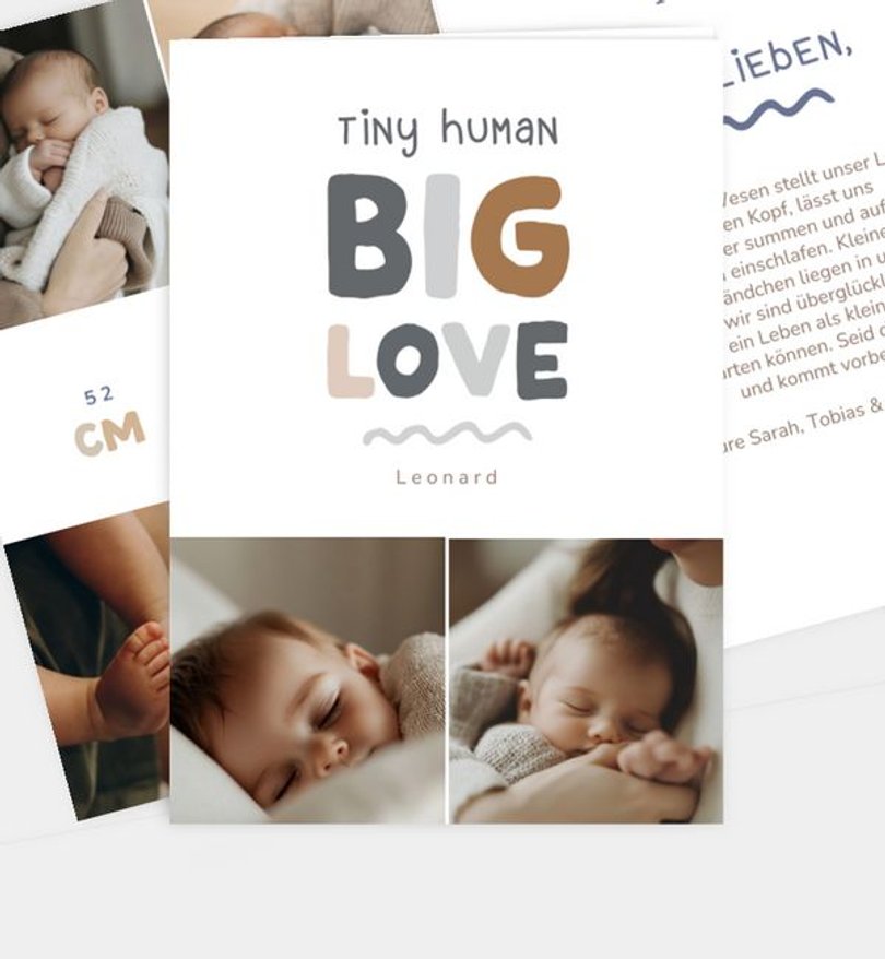 Geburtsanzeige Geburt Tiny Love