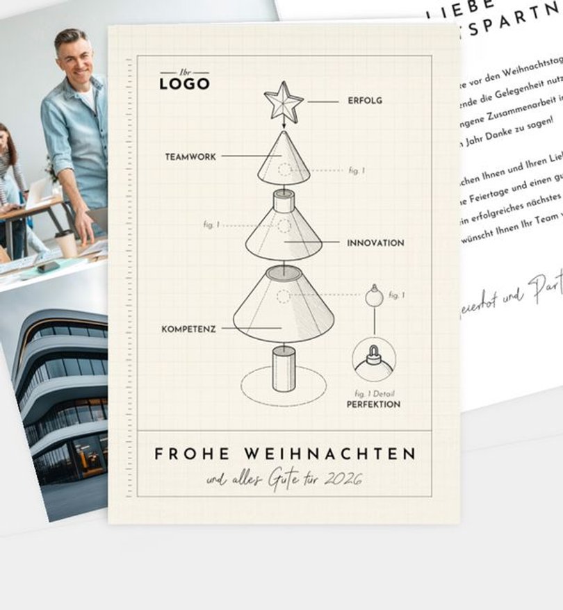 Weihnachtskarte Weihnachten geschäftlich Weihnachtsvision