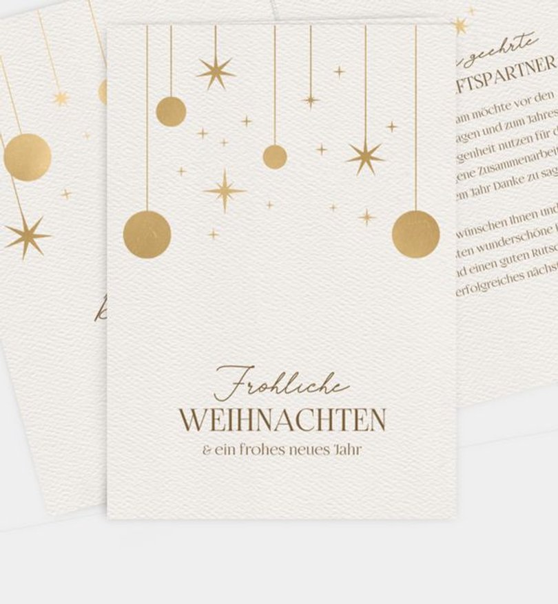 Weihnachtskarte Weihnachten geschäftlich Festtagsglanz