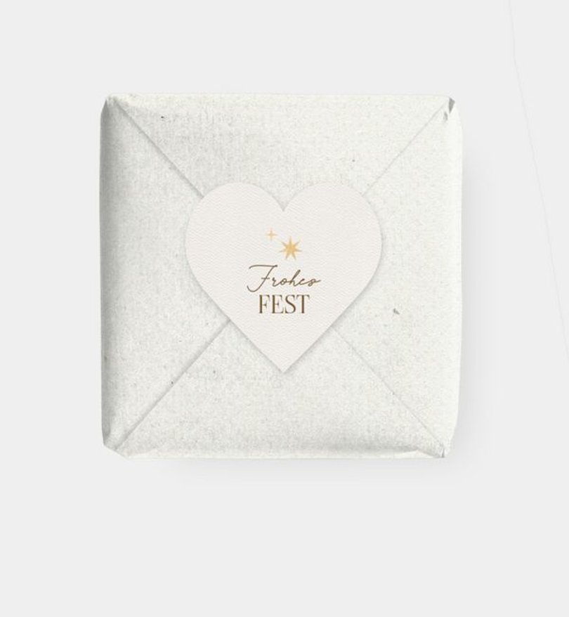 Geschenkaufkleber Geschäftlich Festtagsglanz