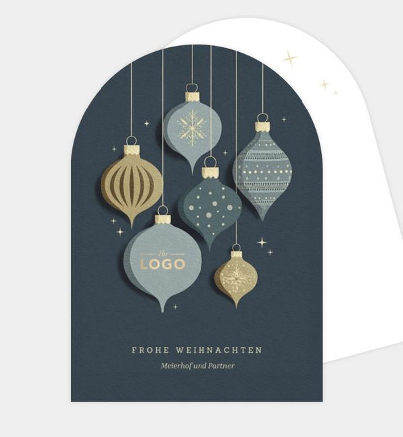 Weihnachtskarte Weihnachten geschäftlich Weihnachtsglanz
